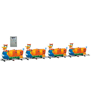 รถไฟฟ้าขนาดเล็ก 8 ที่นั่ง สำหรับเด็ก  แบบมอเตอร์ไซค์  สำหรับสนามเด็กเล่นกลางแจ้งในห้างสรรพสินค้า  มีขาย - Product Image 6