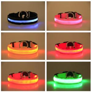 Großhandel USB Wiederaufladbares Wasserdichtes Leuchtendes Haustier-Sicherheitshalsband Verstellbares Aufleuchtendes Blinkendes Hunde-LED-Halsband - Product Image 2