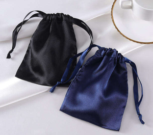 Sacchetto in Raso Lucido Morbido con Coulisse, Borsa in Seta per Gioielli, Confezione Regalo per Matrimonio, Cosmetici, Accessori per Capelli - Product Image 4