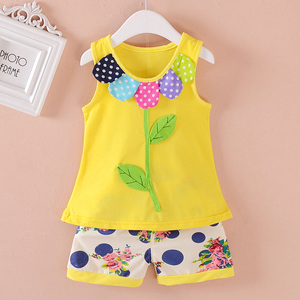 Proveedores Chinos de Conjuntos de Ropa de Verano para Bebés Niñas Recién Nacidas al por Mayor - Product Image 2