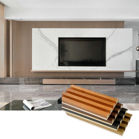 Panneau mural WPC PVC stratifié haute brillance, nouveau design, panneau mural WPC pour plafond, pliable