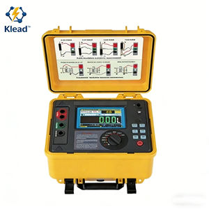 جهاز اختبار مقاومة العزل الرقمي KLEAD KL-IRT505 بقوة 10 كيلو فولت |   دقة عالية للمقياس |   اختبار كهربائي احترافي 0.01 - Product Image 1
