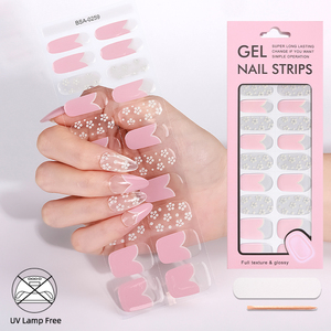 Pegatinas <span class=keywords><strong>de</strong></span> <span class=keywords><strong>Uñas</strong></span> <span class=keywords><strong>de</strong></span> Gel sin HEMA, Diseño <span class=keywords><strong>de</strong></span> Superficie Brillante con Degradado Rosa, Otoño Invierno, sin Lámpara UV, Envolturas <span class=keywords><strong>de</strong></span> <span class=keywords><strong>Uñas</strong></span> <span class=keywords><strong>de</strong></span> Gel sin UV - Product Image 6