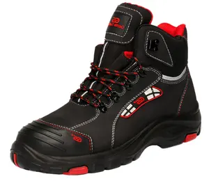 GT1901 Unisex-Schuhe mit Kompositzehe PU-Gummisohle Lederoberfläche und echtslederfutter S1P-Standard