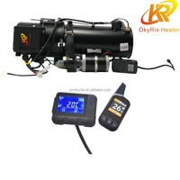 Chauffe-eau diesel OkyRie 15KW 12V 24V pour liquide de refroidissement moteur avec télécommande LCD pour camion, camping-car, bateau, chauffage de stationnement