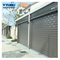 Porte roulante aluminium haute qualité, manuelle/auto, pour garage, entrepôt, atelier, moteur