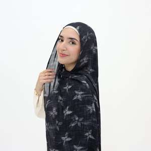 2026 Trendy Custom Logo Muslim Headscarf Wholesale Breathable 4-Season Stylish Modest Ladies' Print <b>Modal</b> <b>Hijab</b> - Product Image 1
