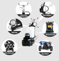 Machine de meulage et de polissage au sol, équipement en plastique, granit, marbre, béton