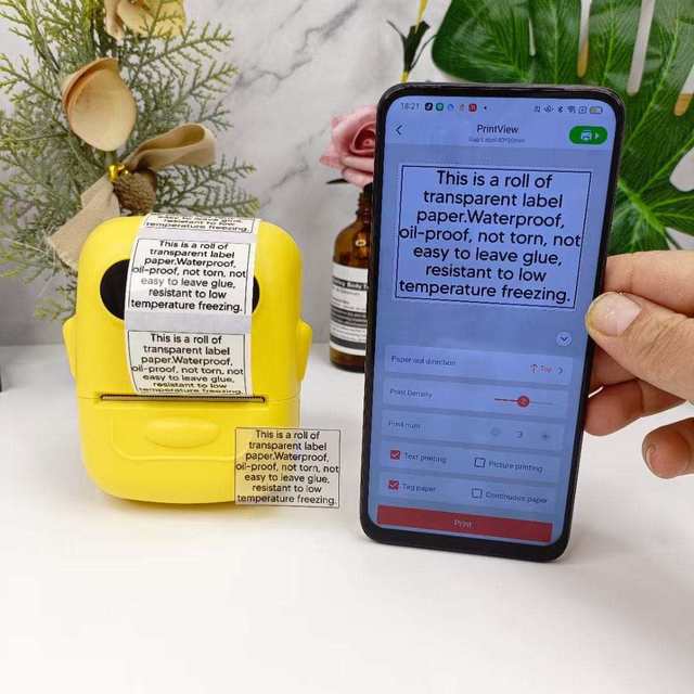 2026 New Product Portabel QR Code Sticker Label Portable Printer Jewelry Thermal Sticker Mini Barcode Label Printer