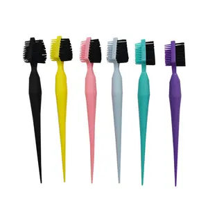 Multi Color PP Nylon edge brush Teasing Edge Brush Wholesale for Curlies