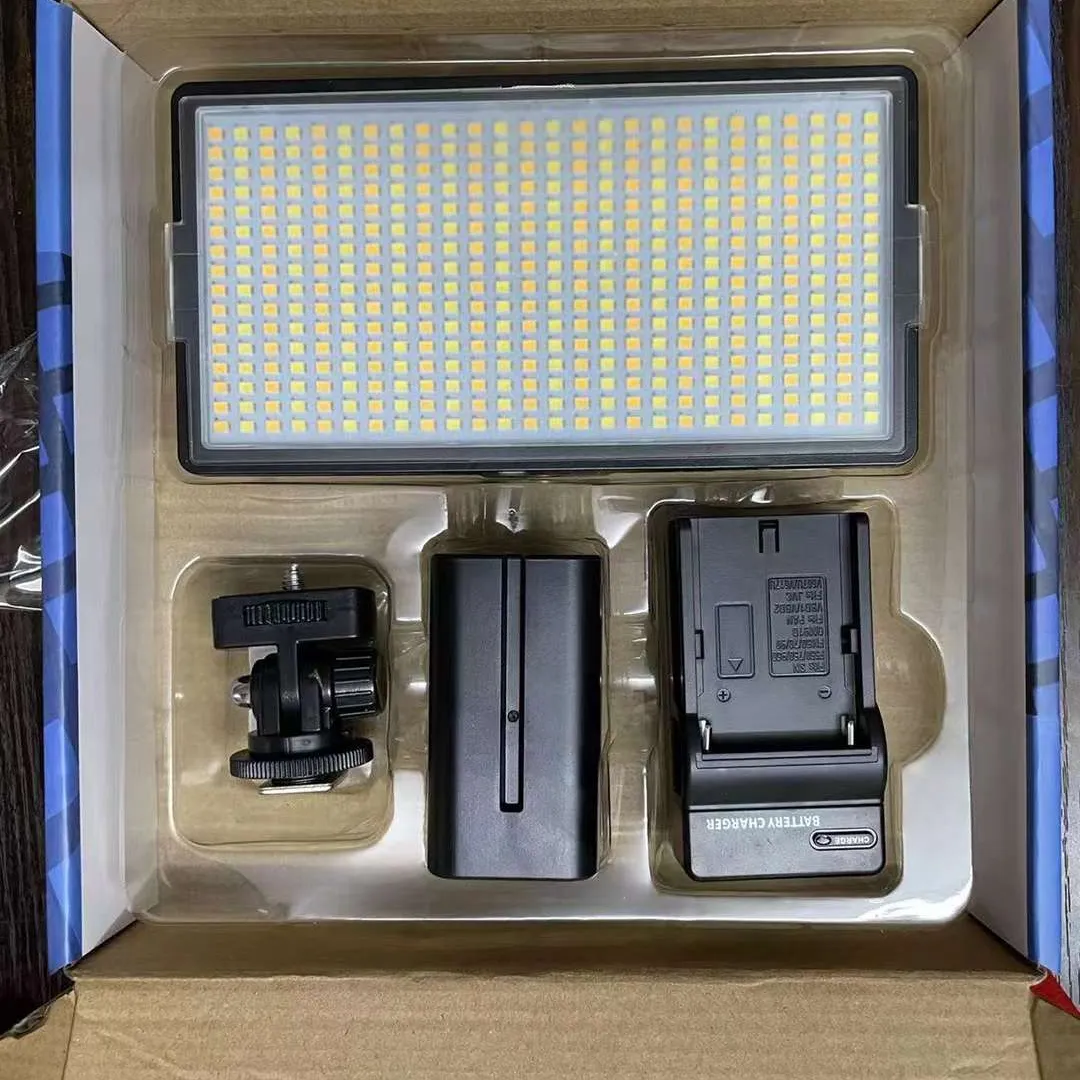 LED Terbaik-416 Profesional 30W Kabel Kamera Led Video Panel Lembut Pada Kamera Led Video Light Studio Led Light Stand untuk Video
