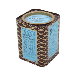 热销定制金属锡精美印花食品级马口铁茶糖巧克力锡罐礼品包装锡盒