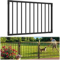 Kit de portail de terrasse en aluminium de 1,22 m x 0,91 m pour système de garde-corps de 0,91 m, portail de véranda DIY découpable pour terrasses, patios, jardins