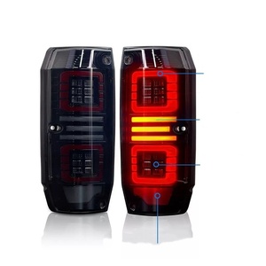 เหมาะสำหรับรถยนต์โตโยต้าแลนด์ครุยเซอร์ LC76 FJ76 ปี 2007-2023 ชุดอัพเกรดไฟท้าย ไฟท้ายแบบไหล - Product Image 2