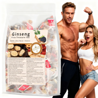 Thé aux cinq trésors de ginseng, thé pour améliorer la fonction rénale masculine, à base d'herbes naturelles avec du ginseng et du maca pour la vitalité masculine