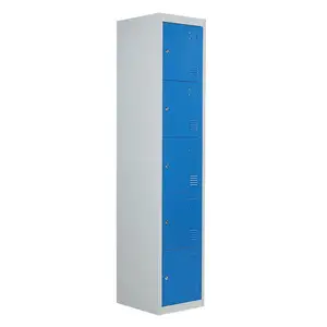 Customized High Quality Cheap Office Furniture Industrial School Gym Lockers Smart Locker Single 5 Door Metal Lockers