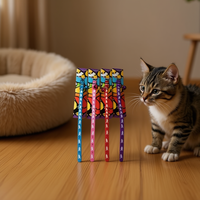 Collier pour chat en plastique en forme de poisson, à dégagement rapide, avec clochettes et boucle de fermeture, pour petits chats - Toutes saisons