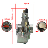 Carburateur de motos ZSDTRP Retro K65ZH pour 650cc 750cc pour moteurs Russica