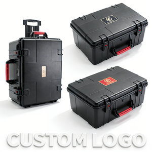 OEM ODM IP67 XL Grande taille Personnalisé EVA Mousse à l'intérieur Boîtier rigide en plastique ABS Outils Équipement Valise de transport avec chariot et roues - Product Image 6