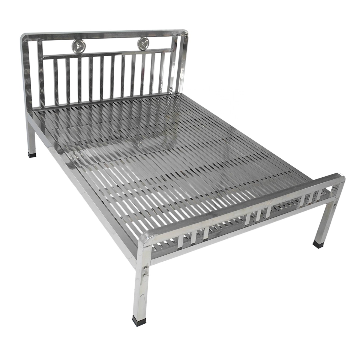 Base De Cama King EMODA, Estructura De Metal Resistente, Sin Somier, Fácil Montaje, Color Negro – 16 Pulgadas De Alto