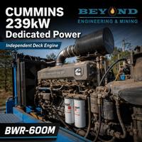 Foreuse multi-technologies diesel pour camions, profondeur 600 m, pour puits d'eau agricoles, forage DTH et circulation inverse