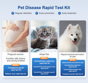 Kit de <span class=keywords><strong>test</strong></span> rapide de détection des maladies des animaux de compagnie, diagnostic de la grossesse canine, kit de <span class=keywords><strong>test</strong></span> d'antigène RLN pour chien, <span class=keywords><strong>test</strong></span> à domicile - Product Image 6