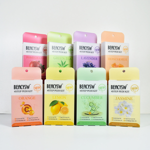 Exfoliante de azúcar de pedicura en espuma orgánica Natural, Kit de 4 Pasos de etiqueta privada para piernas, Spa para niños, baño, exfoliante de pies, jazmín - Product Image 1