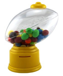 Gumball Chocolate Nuts Snacks Dispenser <strong>American</strong> Football Shape GVM06G for Sale - Product Image 2