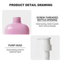 Flacon distributeur en PET de 130 ml en forme de dent pour sérum de soin de la peau, bain de bouche, shampoing – Contenant de voyage personnalisable, rechargeable et anti-fuite 24 mm