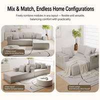 Canapé sur mesure en gros, mobilier de salon moderne, fabrication OEM/ODM, canapé sectionnel en L avec compression par logiciel, design pour la maison