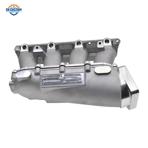 ホンダKシリーズK20a K20a2 K20a3 K24a1 K24a4エンジン用溶接アルミニウム超ストリートインテイクマニホールド - Product Image 6