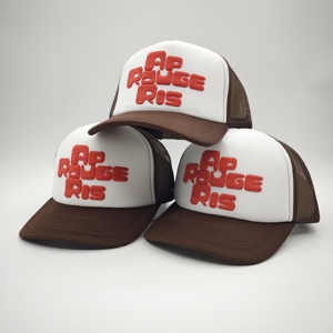 High Quality Custom Puff Print Logo OTTO Style Foam Trucker Hat OEM Low MOQ 5 Panel Mesh Back <b>Snapback</b> <b>Cap</b> For Men Streetwear - Product Image 2