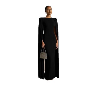 Vestido de Novia Estilo Sirena de Manga Larga con Cuello Redondo, Corte Ajustado, Cintura Natural, Cierre Frontal con Cremallera, Estilo Sencillo, para Novias Europeas y Americanas - Product Image 5