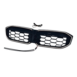 Calandre LED lumineuse BMW G20, maille hexagonale, pare-chocs avant, édition Météore Série 3 2023-2025, matériau ABS - Product Image 4