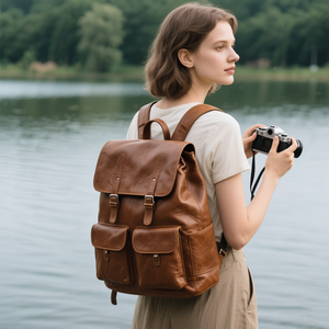 Üretici High End özel profesyonel deri seyahat sırt çantası <span class=keywords><strong>DSLR</strong></span> Lens dişli Video kamera sırt çantası kadınlar için - Product Image 4