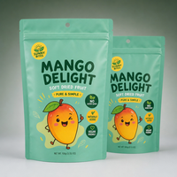 Sachets Doypack Personnalisés Imprimés en Gros avec Fermeture Zip Refermable pour Emballage Alimentaire, Présentoir Transparent pour Vente au Détail OEM