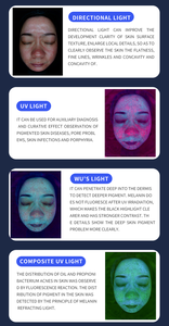 Smart <span class=keywords><strong>Skin</strong></span> <span class=keywords><strong>Analyzer</strong></span> 3D Scanner Facial AI Hair Scalp <span class=keywords><strong>Analyzer</strong></span> Uso Doméstico Alta Definição <span class=keywords><strong>UV</strong></span> Umidade Teste Digital Portátil - Product Image 4