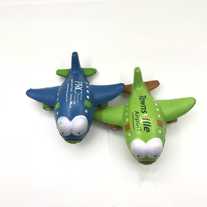 Eco Friendly Custom PU Foam <b>Airplane</b> Stress Ball for Unisex Stress Relief <b>Toys</b> for 5 to 7 Years - Product Image 2