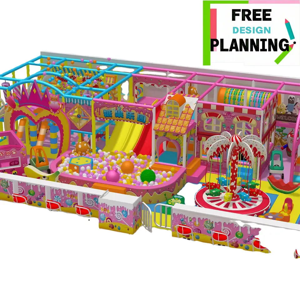 Equipamento comercial de playground interno de boa qualidade, áreas de jogo macio para bebês
