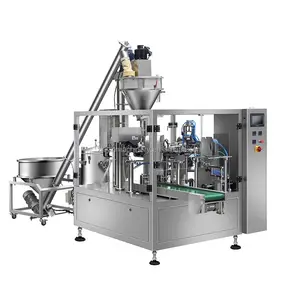 Fully Automatic Rotary Bag Packaging Machine Prefabricated Bag Powder Seasoning Powder Filling Sealing Vertical Packing Machine