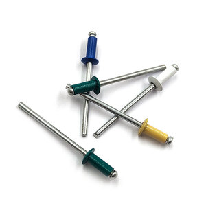 Remaches de cabeza abombada de aluminio y acero estándar DIN de 3/32'' x 1/8'', paquete de 1000 remaches ciegos, remaches de cabeza abombada de aluminio - Product Image 6
