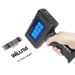 Willita Portable Handheld Printer L1 with Quick-Drying Ink Cartridge Handheld Mobile Inkjet Code Printer for Production Date