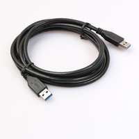 Kabel ekstensi komputer USB ganda, kabel ekstensi komputer USB ganda 0.5M 1.2M, kabel USB 3.0 Tipe A ke Pria
