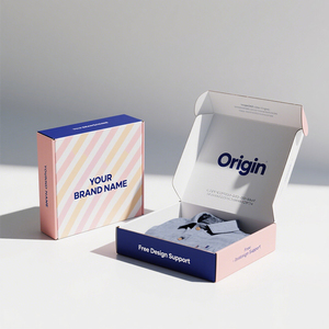China Großhandel Kostenlose Probe Low MOQ Benutzer definierte Verpackung Mailer Versand Mailing Geschenk box mit benutzer definierten <span class=keywords><strong>Logo</strong></span> - Product Image 1