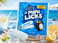 Sachet d'emballage plastique personnalisable multi-tailles en PE pour snacks surgelés, avec barrière de conservation de la saveur, qualité alimentaire, pour bâtonnets glacés et sucettes glacées