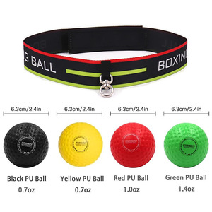 Nuevo Material de PU Cinturón de nailon Bola de reacción de boxeo Casco Equipo de entrenamiento de lucha libre Bola de velocidad para bolas de velocidad de perforación - Product Image 2