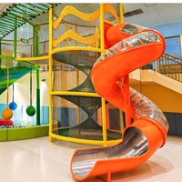 Gran Parque Infantil de Cuerdas Tejidas para Interiores, Equipo de Juego para Niños, Centro de Entretenimiento Familiar, Área de Juegos para Centros Comerciales