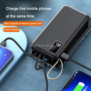 Banco de energía móvil 20000mAh Cargador portátil Banco de energía 20000mAh Alta capacidad con cordón Cargador portátil Batería de repuesto - Product Image 2