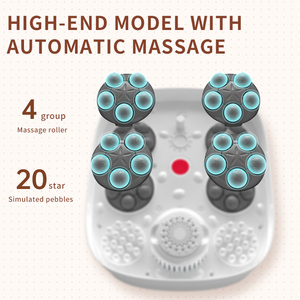 Hitze tief kneten Fuß waschmaschine Pediküre Wannen blasen Tragbares Fuß-Spa-Bad <span class=keywords><strong>massage</strong></span> gerät - Product Image 4