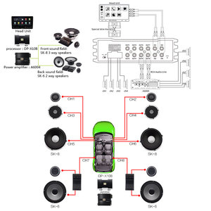 Sennuopu Amplificatore Audio Digitale Potente per Auto a <span class=keywords><strong>4</strong></span> Canali DP-X10B - Product Image 6
